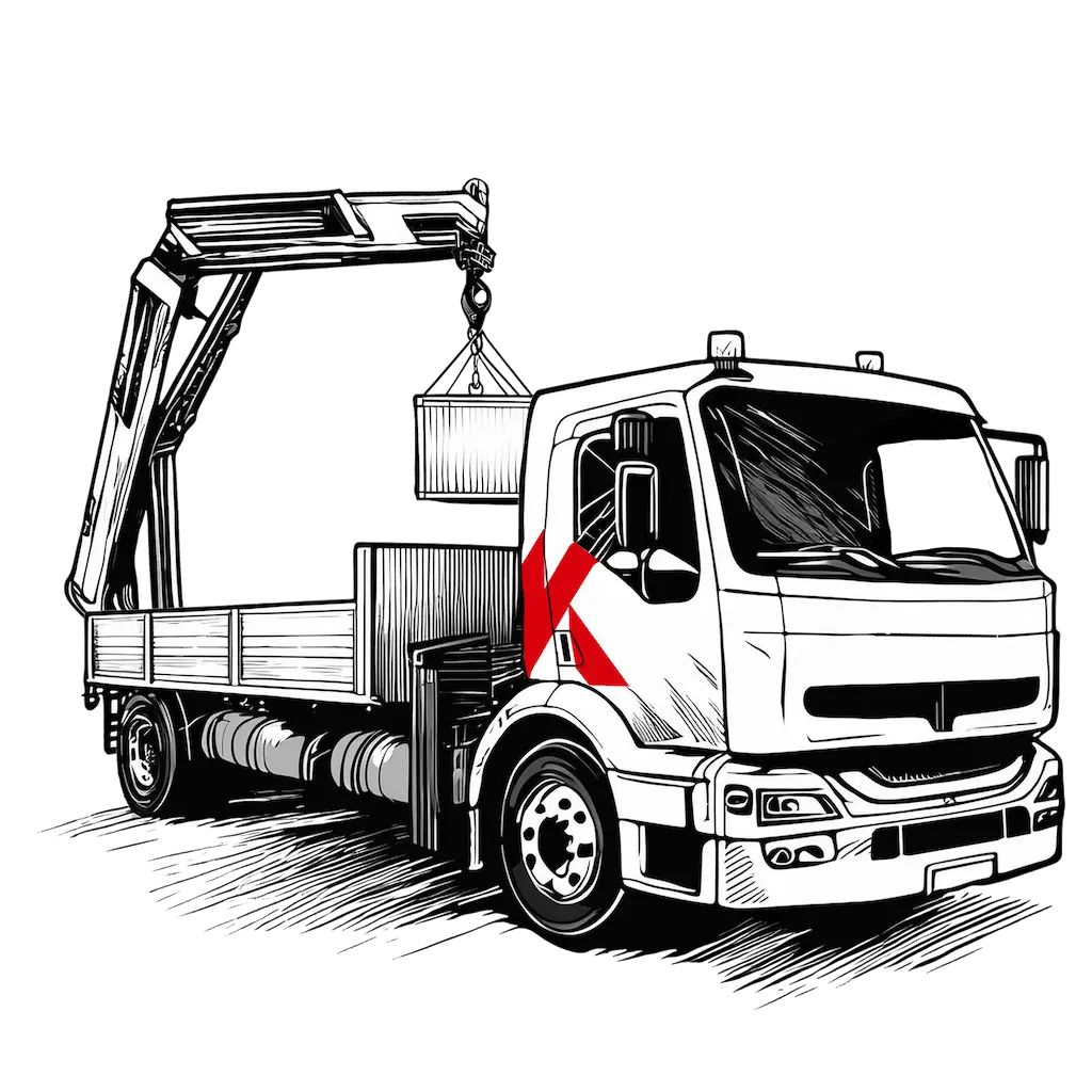 auto s hydraulickou rukou