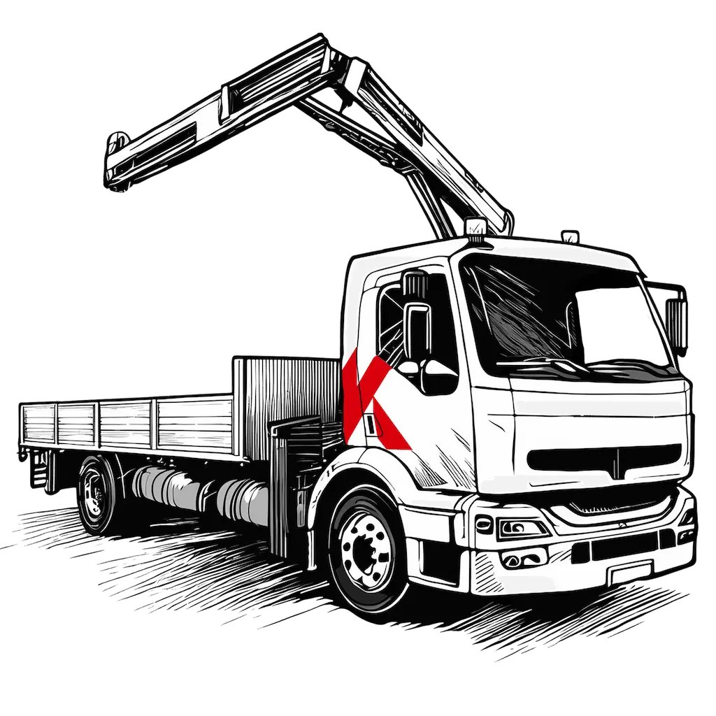 auto s hydraulickou rukou