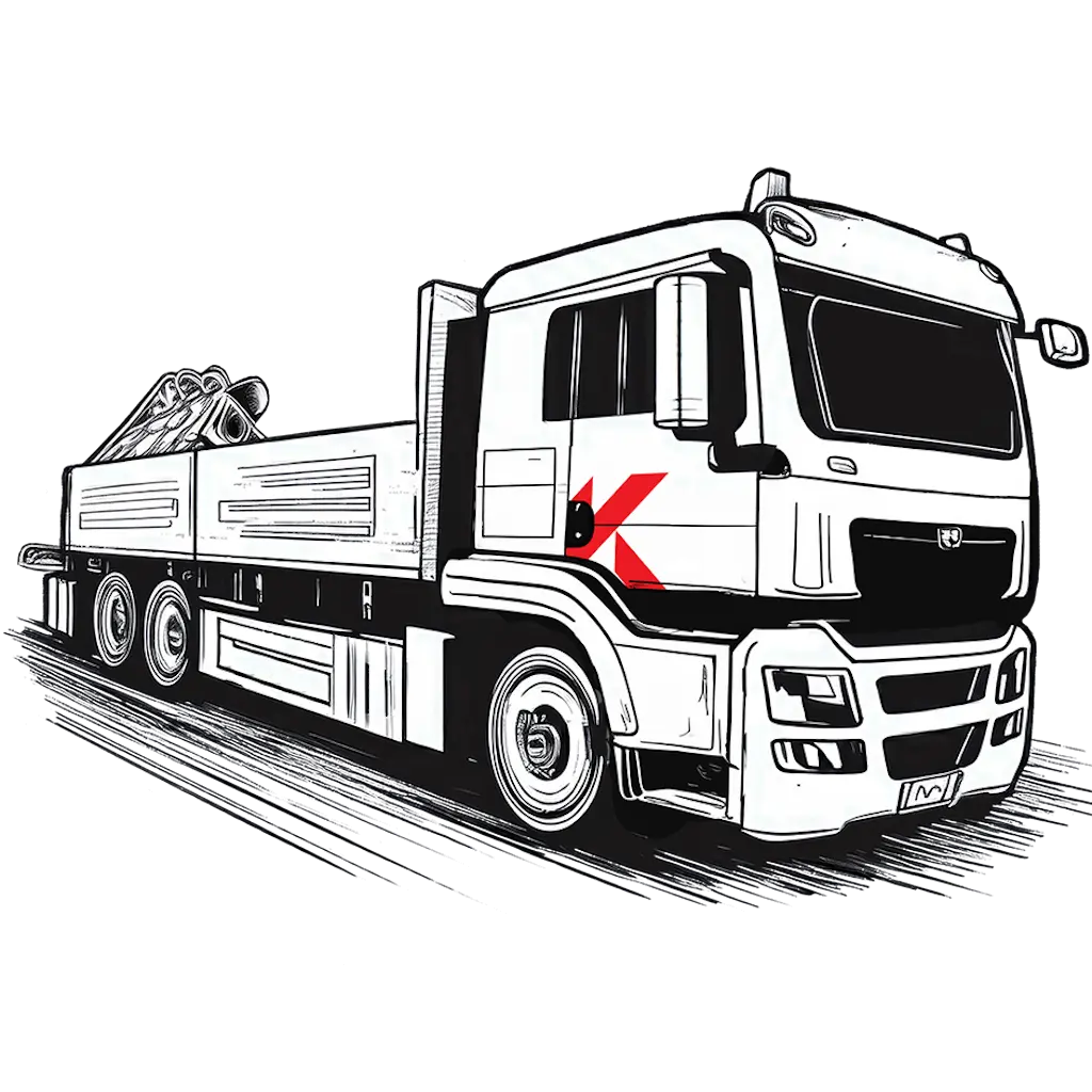 auto s hydraulickou rukou