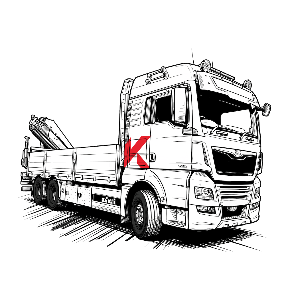auto s hydraulickou rukou