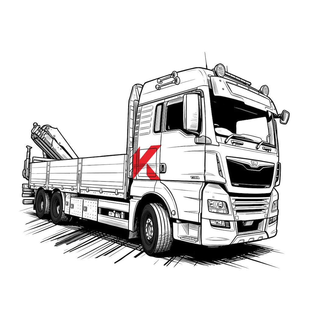 auto s hydraulickou rukou